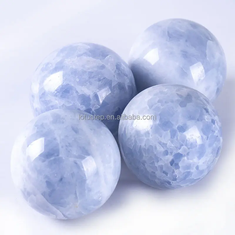थोक प्राकृतिक Kyanite क्रिस्टल गेंदों नीले Celestitle क्षेत्रों के लिए सजावट 4cm 5cm 6cm