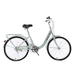 Vélos de ville à cadre en acier pour femmes de 24 et 26 pouces avec engrenage à vitesse unique pour le cyclisme pour femmes - Product Image 6