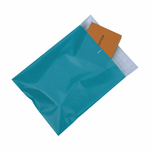 Embalaje biodegradable con logotipo impreso personalizado, venta al por mayor, ecológico, verde azulado, compostable, bolsas de envío para ropa - Product Image 5