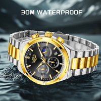LIGE 89222 Chronograph Sport Wasserdichte Relogio Herren uhren für Herren Date Luminous Small Dials Mondphrase Quarzuhr