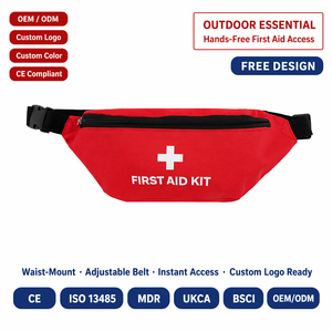 Botiquín de Primeros Auxilios de Cintura con Logotipo Personalizado OEM ODM, Manual, Manos Libres, Portátil, Bolsa de Emergencia, Cinturón Ajustable, Certificado CE - Product Image 2
