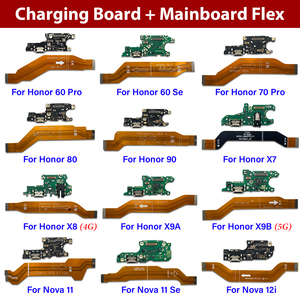 Port de charge en gros pour Huawei <span class=keywords><strong>Honor</strong></span> 60 70 80 90 Pro Se <span class=keywords><strong>Honor</strong></span> X7 <span class=keywords><strong>X8</strong></span> X9A X9B 4G 5G Nova 11 Se 12i Y91 câble flexible de téléphone portable - Product Image 3