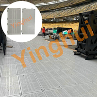 Plancher temporaire d'événement de pont imperméable résistant en plastique portatif de T-04 plancher extérieur de Protection d'herbe de Concert de mariage