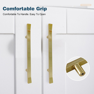 Poignée de traction en zinc moderne Quincaillerie de meubles en alliage à la mode pour armoire haute placard commode tiroir cuisine chambre salon - Product Image 4