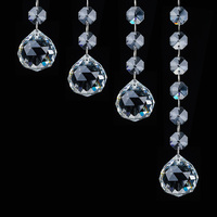 Lustre en cristal K9 transparent vente en gros, boule de cristal à facettes pour lampe de porte, décoration de la maison, livraison gratuite