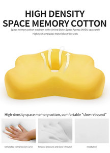 وسائد مقعد إسفنجية ميموري لمقعد السيارة كرسي متحرك لعرق النسا أثناء عظم الذيل لتخفيف آلام العصعص للسائق المستقر - Product Image 3