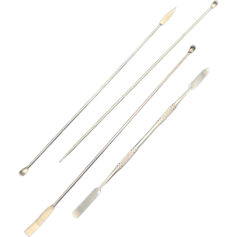 Spatula, Spoon - Metal Laboratory Equipments. Lab Spatulas And Micro Scoop Reagent Lab Sampling Used In Laboratory Image380034632