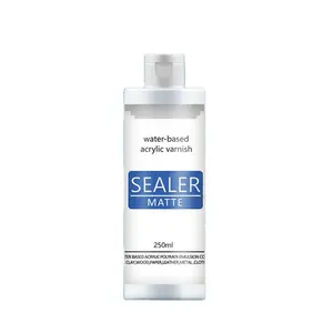 Timesrui 120ml Water-based Acrylic Varnish Crystal Clear Liquid UV Varnish Sealer Matte Finish Non-Toxic for Art Craft Sealing
