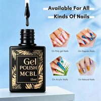 Fabricant OEM de gel de transfert pour nail art, logo personnalisé, sans HEMA, liquide non toxique, cosmétique, vernis gel UV LED, DIY créatif