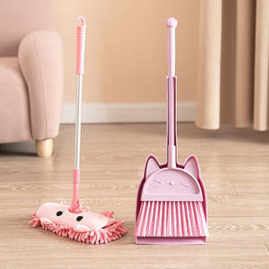 Mini <span class=keywords><strong>balai</strong></span> en plastique pour la maison, avec brosse en plastique et trou de suspension, pelle à poussière pour le nettoyage, <span class=keywords><strong>balai</strong></span> magique pour la maison - Product Image 2