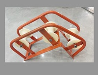 Rouleaux de pose de câble d'angle de terre électrique pour tirer le câble