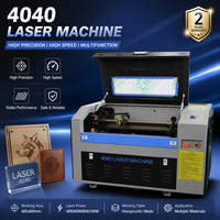 Petite machine de gravure et de découpe au laser CO2 40W/50W pour le caoutchouc et le bois, routeur CNC avec refroidissement par eau