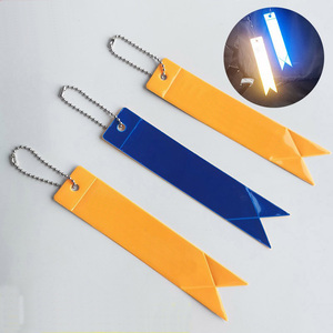 Chaîne de perles fluorescente réfléchissante haute visibilité, porte-clés, sangle de suspension, pendentif pour la sécurité nocturne, décoration de sac à dos et cartable - Product Image 6
