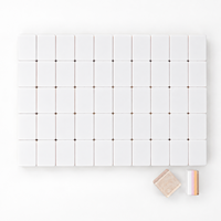 Jeu de Mahjong Américain Personnalisé – Boîte de Tuiles en Plastique – 166 Tuiles Blanches – 4 Supports/Manches de Couleurs Tout-en-un – 100 Jetons – 1 Indicateur de Vent