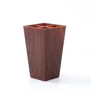 Patas de muebles de plástico de grano de madera cuadrado exportador profesional de estilo moderno 2023 para sofá dormitorio sala de estar Hospital al aire libre - Product Image 5