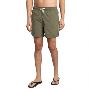GZFZ-E311 Short de bain trois-quarts uni pour homme, short de sport ample et droit multicolore, short de surf personnalisé - Product Image 3