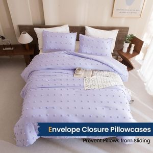 Trọng lượng nhẹ sợi nhỏ Comforter Set chần vỏ gối Duvet cover Set - Product Image 3