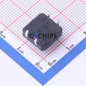 TC-1212-7.3-160G Tactile Switch Through hole-4P,11.8x11.8mm Switch Single Pole Single Throw Round Button 2.6N Through Hole - Product Image 2