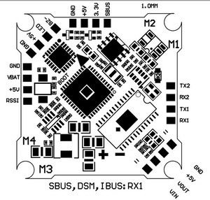 <span class=keywords><strong>Jhemcu</strong></span> <span class=keywords><strong>F4</strong></span> SH50A OSD 2-3S ตัวควบคุมการบิน5V BEC เอาต์พุตในตัว BLheli_S 5A 4in1ไร้แปรง ESC RC Drone 3.3G ส่วนตัว - Product Image 4