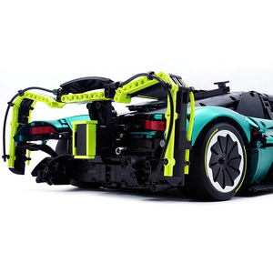 Y18006 MOC <span class=keywords><strong>Pro</strong></span> Speed Supercar Véhicule de Course Technique Blocs de Construction Briques Modèle Puzzle à Assembler Jouets DIY Cadeaux d'Anniversaire pour Garçons - Product Image 4