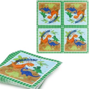 144 Artículos para Fiesta de Cumpleaños de Dinosaurios para 24 Personas con Platos, Servilletas, Vasos y Cubiertos de Papel - Product Image 3