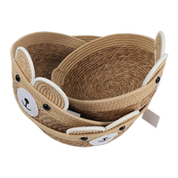 Lit pour chat en paille tissé paniers pour chat lit rond en osier nid antidérapant confortable chaton lit chats petit chien panier