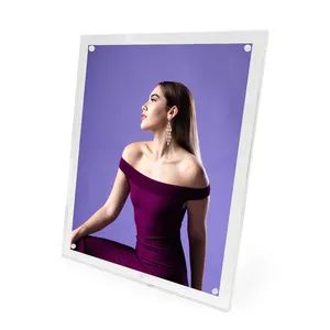Hot Sale America Acrylic Block Photo Frame Double Sided Clear Acrylic Picture Magnetic Frame Family Memories Photo Stand Frame