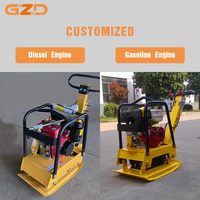 Compacteur à plaques réversible à moteur haute puissance essence ou diesel 6,5 ch