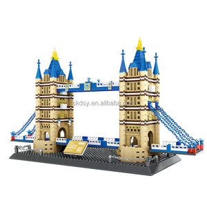 1031 Uds ABS arquitectura mundial ladrillos de acción 5215 <span class=keywords><strong>Tower</strong></span> <span class=keywords><strong>Bridge</strong></span> y Londres Inglaterra ciudad paisaje bloques de construcción modelo de juguete de plástico - Product Image 1