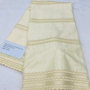 Tissu de Dentelle Polie Africaine <span class=keywords><strong>Luxe</strong></span> Coton Blanc Polonais Suisse Pour Hommes Fête Mariage Haute Qualité - Product Image 6