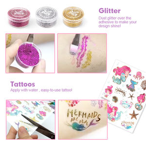 BIG LITTLE FUN Princess Pretend Play Kit con tatuajes y cuentas de plástico DIY para edades 4-12 Juego de regalo de juguete de fiesta al por mayor para niñas - Product Image 3