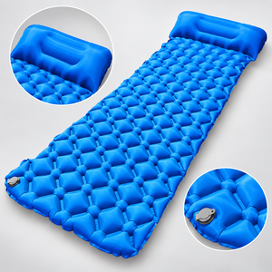 Foot <b>Pump</b> Inflatable Sleeping Mat Polyester Material Terylene Fabric 210cm Length for Tent Camping Hiking Moisture Resistant - Product Image 6