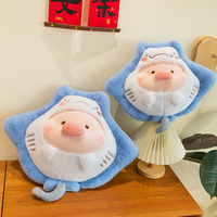 Niedliches Schwein-in-Stingray-Kostüm Plüschtier-Set Plüschtiere Peluche