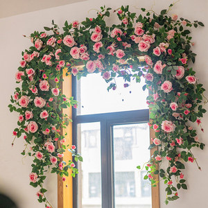 ดอกกุหลาบประดิษฐ์จากผ้าไหมสำหรับตกแต่งผนังบ้านและงานแต่งงาน - Product Image 1