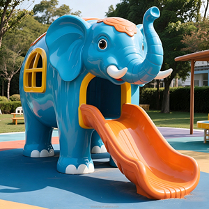 Tobogán Infantil con Forma de Panda de FRP CA005, Equipo de Juego sin Motor para Exteriores, Tobogán para Jardín de Niños, Comunidad y Residencias - Product Image 6