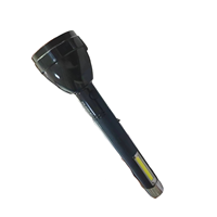Portable Camping Outdoor LED USB Lampes de poche rechargeables Lampe torche avec lumière de secours latérale COB