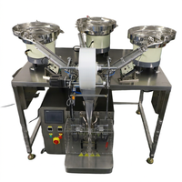 Machine d'emballage automatique électrique verticale pour le comptage de vis, en acier inoxydable 304, pour fixations et quincaillerie, avec ensacheuse à bol vibrant multiple