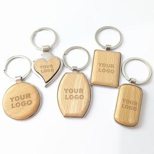 0717 <b>Custom</b> Shape Wooden Carabiner <b>Keychain</b> with Logo Engraving Eco-friendly & Waterproof Gift - Product Image 4