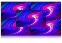 Écran LCD opaque en matériau composite découpé au laser, style Art Déco, pour maison intelligente, avec fonction de levage