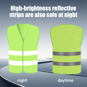 Expédition rapide OEM, visibilité 300 m, vente en gros à bas <span class=keywords><strong>prix</strong></span>, <span class=keywords><strong>gilet</strong></span> de sécurité respirant, imperméable, ANSI Classe 2, EN ISO 20471 Classe 2, personnalisé - Product Image 3