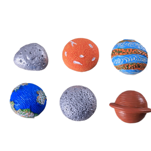 Universo, espacio, planetas, Tierra, Luna, imanes personalizados para nevera, accesorios de joyería de resina de astronauta, transfronterizo - Product Image 3