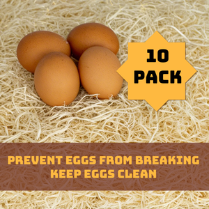 Almohadillas de Fibra de Madera Natural para Nidos de Gallinas, 13"x13", Paquete de 10 - Directo de Fábrica, Forros para Cajas de Nido para Protección de Huevos - Product Image 2