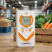 Enregistreur de chaîne du froid économique M502 : Enregistreur de rapports USB PDF/CSV pour le transport de légumes et de fruits