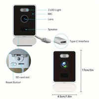 Kamera Wifi nirkabel 3MP Audio dua arah, kamera keamanan pintar versi malam warna penuh