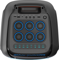 L-2825 100W RMS Portable pour haut-parleur V5.0 avec woofer 8 pouces, TWS, micro sans fil 2.4G, batterie 9000mAh, USB, SD, FM, télécommande