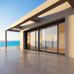<span class=keywords><strong>Rail</strong></span> de <span class=keywords><strong>porte</strong></span> <span class=keywords><strong>coulissante</strong></span> en alliage d'aluminium Lukliving, design moderne fini <span class=keywords><strong>pour</strong></span> l'extérieur - Product Image 2