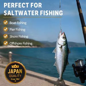 ชุดตกปลา Hayabusa EX124 Sabiki Rig แบบ 6 ตัวเบ็ด <span class=keywords><strong>ตก</strong></span><span class=keywords><strong>ปลา</strong></span>ด้วยเหยื่อกุ้ง สำหรับ<span class=keywords><strong>ตก</strong></span><span class=keywords><strong>ปลา</strong></span>ทะเล เช่น <span class=keywords><strong>ปลา</strong></span>แมคเคอเรล <span class=keywords><strong>ปลา</strong></span>เฮอร์ริ่ง และปลาทะเลอื่นๆ - Product Image 6