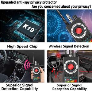 K19 RF Sem Fio GPS Tracker Bug Finder Alarmes Pessoais Gsm <span class=keywords><strong>Detector</strong></span> De Sinal De Som Câmera Escondida Escavando <span class=keywords><strong>Spy</strong></span> Cam <span class=keywords><strong>Detector</strong></span> - Product Image 4