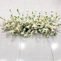 Guirlande de fleurs en soie GNW pour allée de mariage avec couleur et taille personnalisées