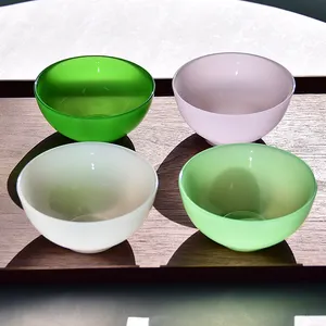 11,5 cm/10,5 cm/9cm Glass chale Fabrik High End Geschenk bestellung Dekorative Salats chale Glas Dessert Jade schale Kein Griff